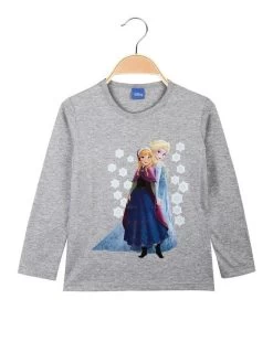 Disney Frozen Anna & Elsa Maglietta Girocollo Bambina