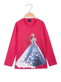 Disney Cinderella Maglietta Da Bambina A Manica Lunga