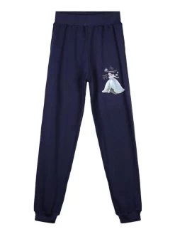 Disney Cinderella Pantaloni Sportivi Bambina Con Polsino - Blu Scuro