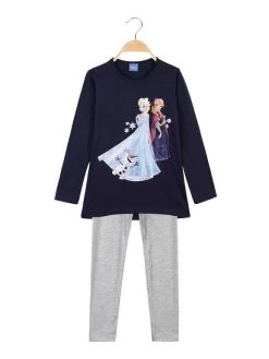 Disney Frozen Completo Lungo Bambina Maglietta + Leggings