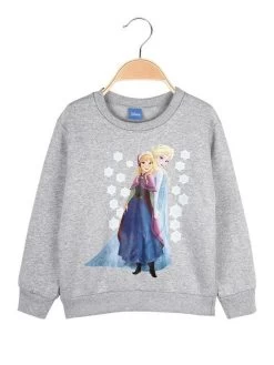 Disney Frozen Elsa E Anna Felpa Girocollo Da Bambina