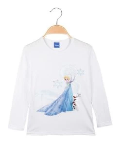 Disney Frozen Elsa Maglietta Bimba A Manica Lunga