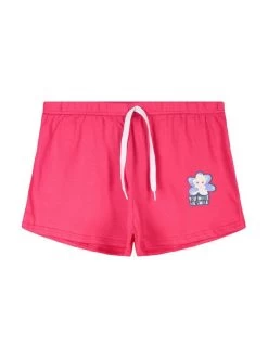 Disney Frozen Elsa Shorts Bambina In Cotone - Fucsia