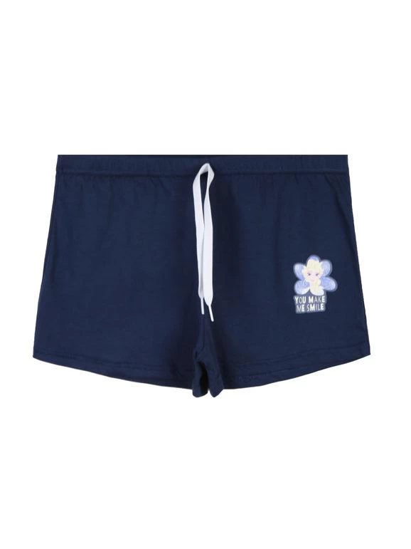 Disney Frozen Elsa Shorts Bambina In Cotone - Blu Scuro