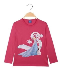 Disney Frozen Maglietta Elsa Da Bambina A Manica Lunga