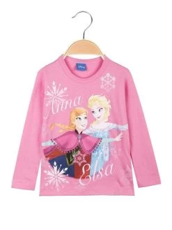 Disney Frozen Maglitta Elsa E Anna Da Bambina A Manica Lunga