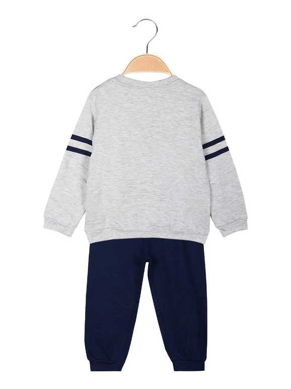 Disney Baby Minnie E Topolino Pigiama Neonata In Caldo Cotone - Grigio Chiaro - immagine 2