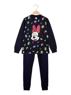 Disney Minnie Pigiama Da Bambina In Caldo Cotone - Blu Scuro