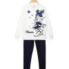 Disney Minnie Pigiama Da Bambina In Caldo Cotone - Bianco
