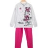 Disney Minnie Pigiama Da Bambina In Caldo Cotone - Grigio Chiaro