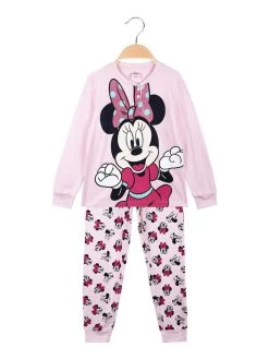 Disney Minnie Pigiama Da Bambina In Caldo Cotone - Rosa