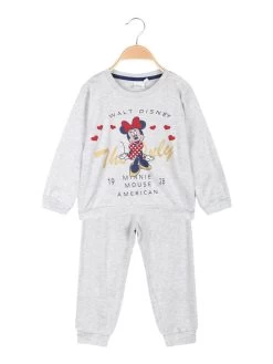Disney Baby Minnie Pigiama Da Neonata In Caldo Cotone - Grigio Chiaro