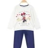 Disney Baby Minnie Pigiama Da Neonata In Caldo Cotone - Bianco