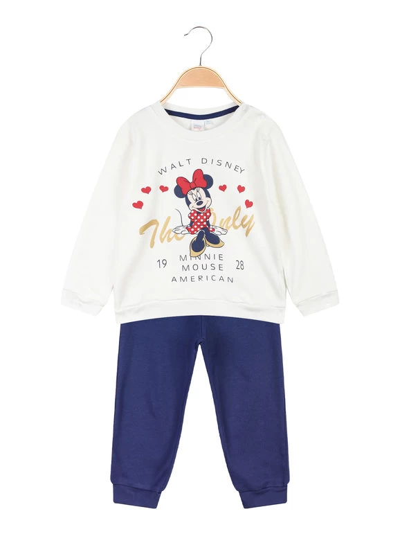 Disney Baby Minnie Pigiama Da Neonata In Caldo Cotone - Bianco