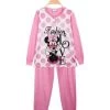 Disney Minnie Pigiama Lungo Bambina In Cotone - Rosa