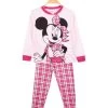 Disney Minnie Pigiama Lungo Da Bambina In Caldo Cotone - Rosa