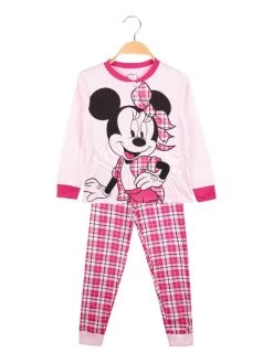 Disney Minnie Pigiama Lungo Da Bambina In Caldo Cotone - Rosa