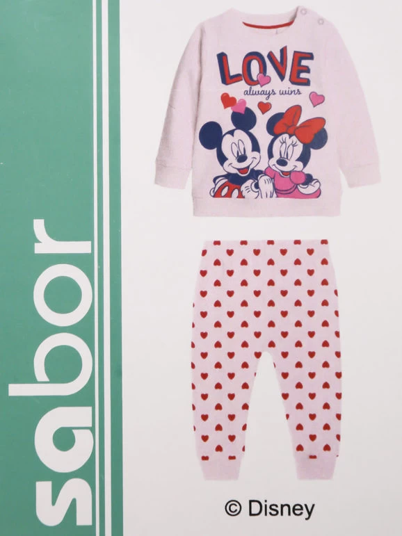 Disney Baby Minnie Pigiama Neonata In Caldo Cotone - Rosa - immagine 5