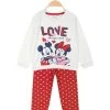 Disney Baby Minnie Pigiama Neonata In Caldo Cotone - Bianco
