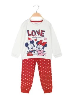 Disney Baby Minnie Pigiama Neonata In Caldo Cotone - Bianco