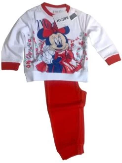 Disney Pigiamino Neonata Lungo Cotone 100% Jersey MINNIE