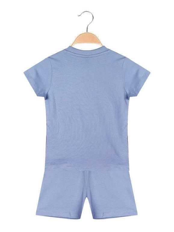 Disney Frozen Pigiama Corto Bambina Anna E Elsa - Azzurro - immagine 2
