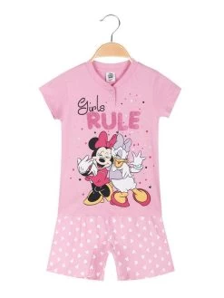 Disney Pigiama Corto Minnie Bambina Con Stampe - Rosa