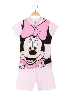 Disney Pigiama Corto Minnie Da Bambina - Rosa