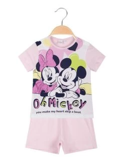 Disney Baby Pigiama Corto Minnie Da Neonata - Rosa