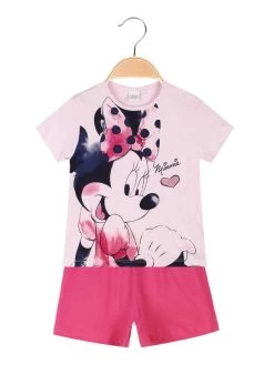 Disney Baby Pigiama Corto Minnie Da Neonata - Rosa