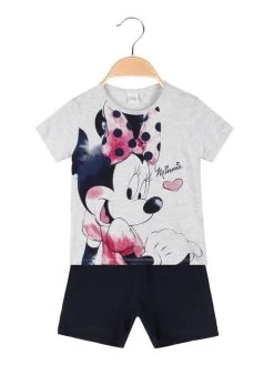 Disney Baby Pigiama Corto Minnie Da Neonata - Grigio