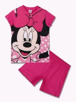 Disney Pigiama Corto Minnie - Fuxia