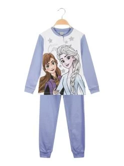 Disney Frozen Pigiama Da Bambina In Caldo Cotone - Azzurro