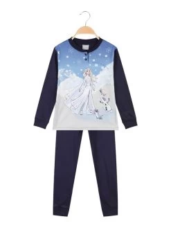 Disney Frozen Pigiama Da Bambina In Caldo Cotone - Blu Scuro