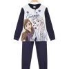 Disney Frozen Pigiama Da Bambina In Caldo Cotone - Blu
