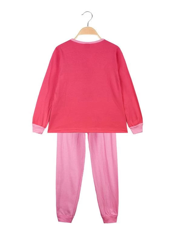 Disney Princess Pigiama Lungo Bambina In Cotone - Fucsia - immagine 2