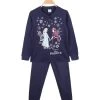Disney Frozen Pigiama Lungo Da Bambina In Caldo Cotone - Bianco