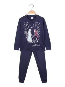 Disney Frozen Pigiama Lungo Da Bambina In Caldo Cotone - Bianco