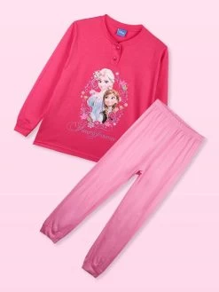 Disney Frozen Pigiama Lungo Da Bambina In Cotone Elsa E Anna