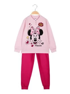 Disney Pigiama Lungo Da Bambina Minnie - Rosa