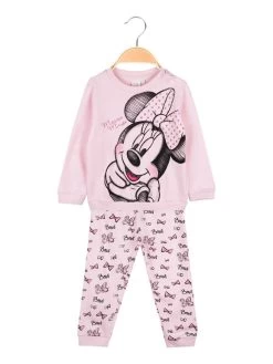 Disney Baby Pigiama Lungo Da Neonata In Caldo Cotone - Rosa
