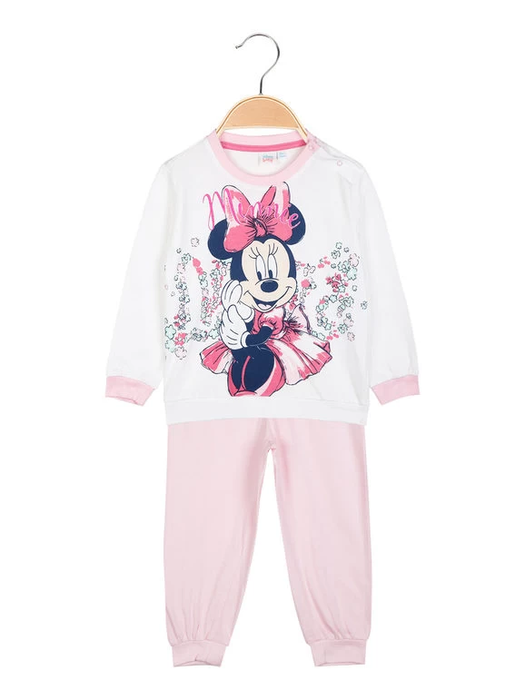 Disney Baby Pigiama Lungo Da Neonata In Cotone - Rosa