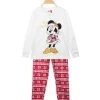 Disney Pigiama Natalizio Da Bambina In Caldo Cotone - Panna