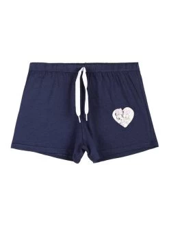 Disney Shorts Bimba In Cotone - Blu Scuro
