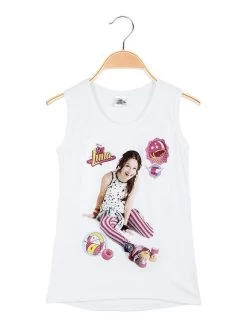 Disney Soy Luna Canotta Bambina Con Stampa - Bianco