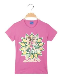 Disney T-shirt Da Bambina Con Stampa - Rosa