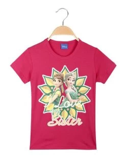 Disney T-shirt Da Bambina Con Stampa - Fucsia