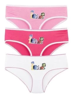 Disney Pixar Inside Out Tris Slip Bambina Con Stampe
